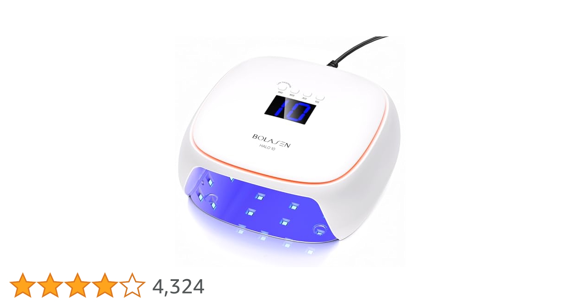 Amazon | BOLASEN Halo 10 UV LEDネイルライト セラミック技術