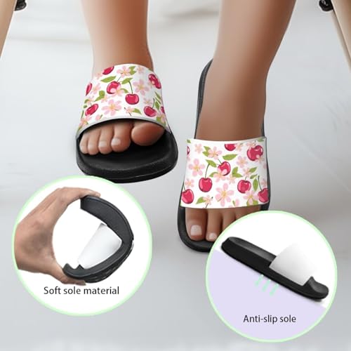 Boy & Girls Slide Sandals Summer Shoes Kids Shower Slippers Non Slip Girls Sandals 6