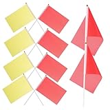 SUPVOX 100 Stuks Gekleurde Vlaggen Handzwaaiende Vlaggen Decoratieve Voor Tuinfeestparadedecoraties