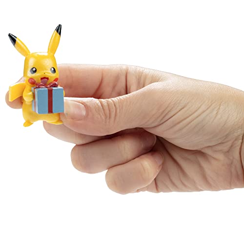 Pokemon 2021 Holiday Advent Calendar for Kids, 24 Gift Pieces - Includes 16 Toy Character Figures & 8 Christmas Accessories - Ages 4+