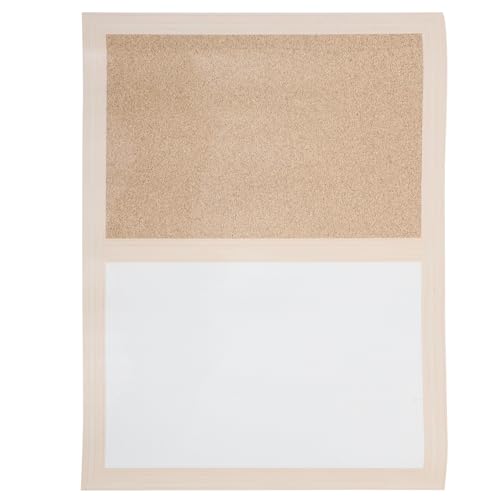 OATIPHO Pizarra de Corcho Mediana Marco de Roble, Tablero Multifuncional para Notas y Mensajes, Ligero y Resistente para Oficina, Aula y Decoración de Pared