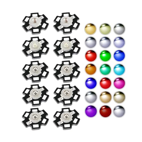 Puce LED 5W verte pour création de lampe torche de vision nocturne et DIY x20