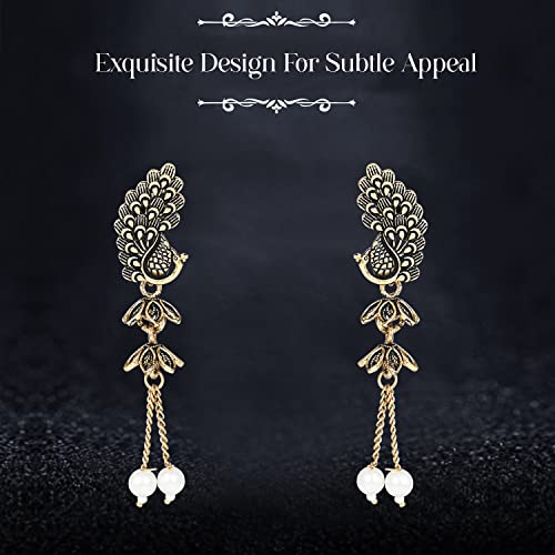 Traditional Peacock Jhumka Earrings - Ideal Gifting Accessory