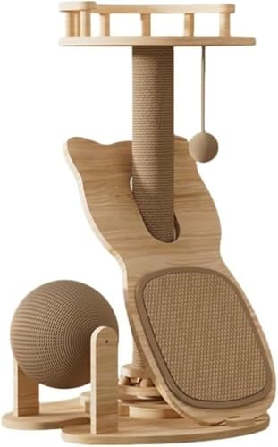 Ladfrol 遊びや睡眠に便利な多機能猫用クライミングフレーム (フェンス金)