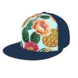Teen Studenten Kappe Mütze Kaktus Pflanze Blumen Ananas Mode Mesh Sports Hut Baseball Cap Einstellbare Sonnenhut für Männer Navy Einheitsgröße