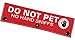 Advivio Do Not Pet No Hand Sniffs Red Funny Dog Leash Sleeve, Service Dog Leash Sleeve, Pet Birthday Pet Owner Gift
