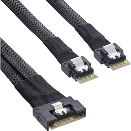 Câble SFF-8654 8i InLine 27649A pour corriger les pertes de signal SAS 0.5m