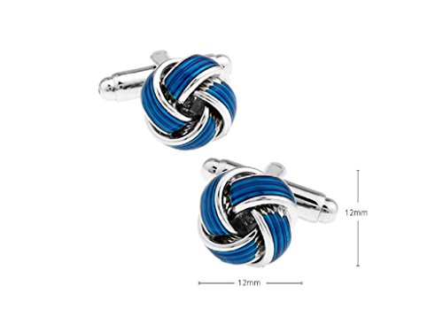 Juego de Mancuernillas Blue Knot para Hombre MRCUFF miniatura 2