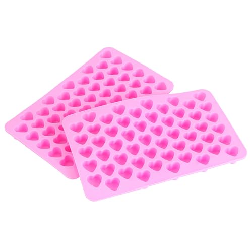 Molde de silicona para cubos de hielo con 55 cavidades en forma de corazón miniatura 1