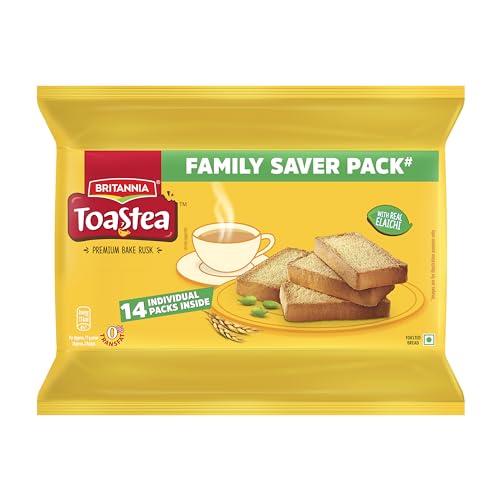 Britannia Rusk Toastea Premium Bake , 700gm, Brown Britannia Rusk Toastea Premium Bake , 700gm, Brown