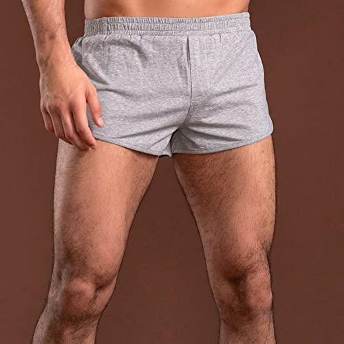 JEsilunmaMY Mens Loose Cotton Sleep Boxer Shorts Elastic Waist Knit Lounge Boxers Plus Size Relaxed Fit Stretch Boxer Shorts2