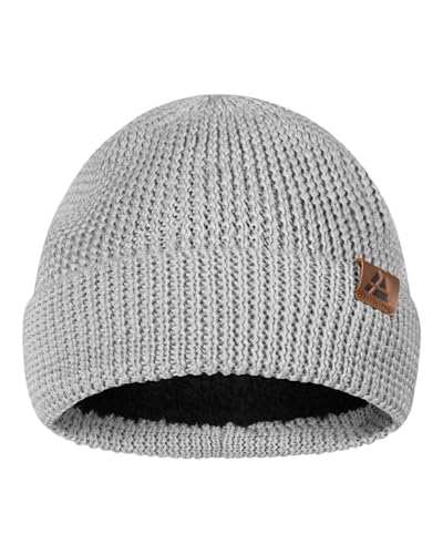 DANISH ENDURANCE Merinowolle Mütze mit Fleece, Warme Wintermütze,...