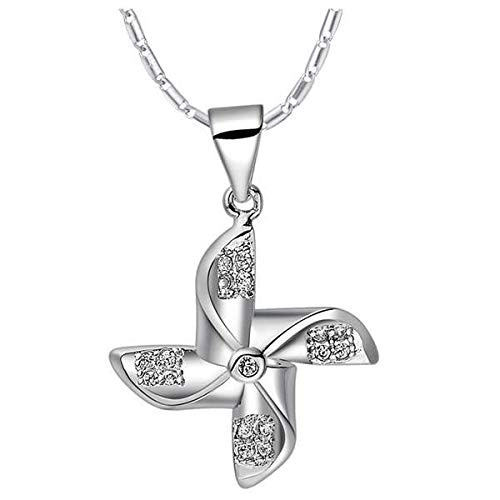 Naszyjnik 925 Sterling Silver Set Krzyż Wisiorek Wisiorek Koło Wiatru