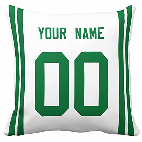 Image of ANTKING Throw Pillow 2 Pack with Custom Name and Number Personalized Gift for Men Women Boys
