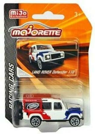 DIECAST MAJORETTE 1:64 Racing Cars - Land Rover Defender 110 (RED/White/Blue) - MIJO Exclusives 4009MJ1 by MAJORETTE