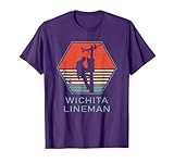 GlenStore Wichita Lineman T-Shirt - Black, Unisex-Adults, Small, Short Sleeve, Crew Neck, Classic Fit, Cotton 60% Polyester 40%