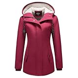 Wasserabweisend: Dieser Wintermantel für Frauen hat eine wasserabweisende Vorbehandlung, er ist perfekt für Schnee oder Nieselwetter, nicht geeignet für Duschen oder starken Regen.