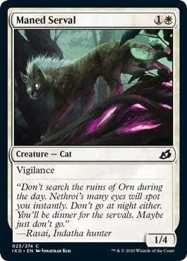 Magic: The Gathering - Maned Serval - Foil - Ikoria: Lair of Behemoths