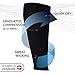Graduated Calf Compression Sleeves (Large, Black)