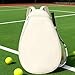 kowaku Tennis Bag Badminton Shoulder Bag Versatile Stylish Tennis Racquet Bags Backpack for Fitness Adults Badminton Racquet, White