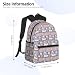 Imagen de Tamiger Mochila unisex ligera y cómoda con estampado de unicornios en rayas coloridas