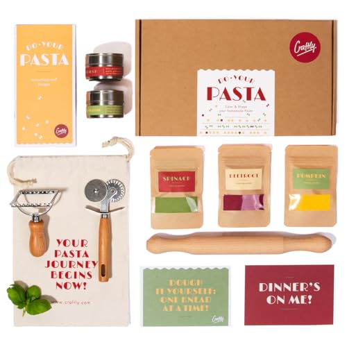 DO YOUR PASTA | DIY Pasta Set zum Selbermachen | Gourmet Nudelset mit Zutaten & Rezepten | Geschenkidee für Hobbyköche, Anfänger & Foodies