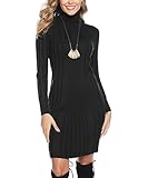 Süßes Strickkleid: weicher Strick, kombinieren gemütliche und trotzdem stylische Looks! Ein schönes Kleid für kalte Tage,passend für viele Gelegenheiten.