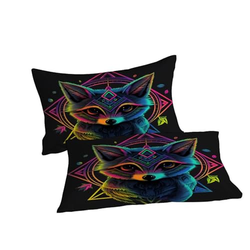 Housse de couette 2 pièces animals imprimé parure lit 200x200 - 7