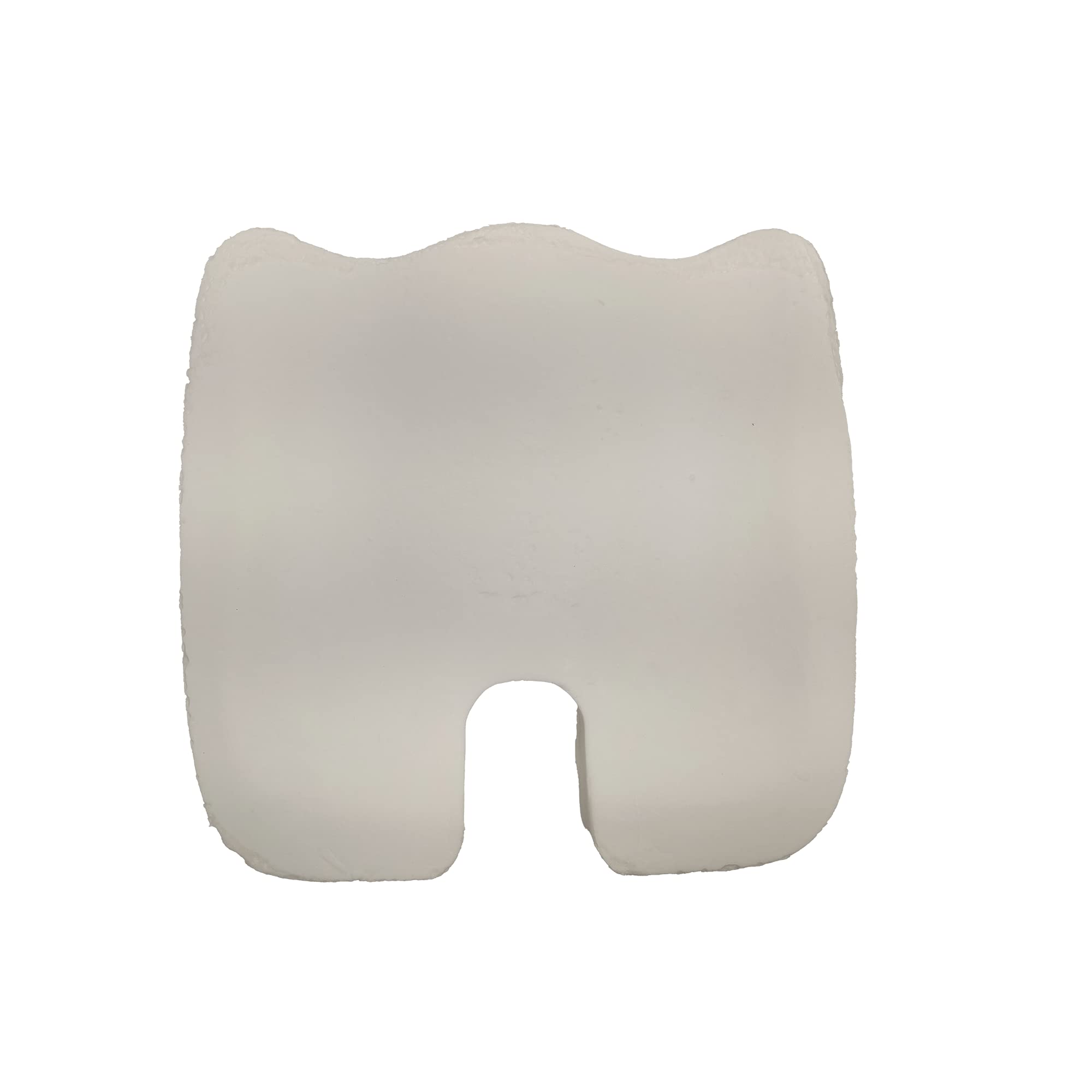 Cojín Antiescaras de Espuma Viscoelástica. Cojín Anatómico con Descarga de Coxis y Funda Impermeable Antiácaros. Cojín Ergonómico Cuadrado para Asiento y Silla de Ruedas. 43x42x7CM