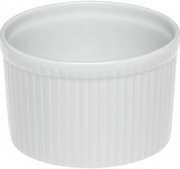Pillivuyt Porcelain 1-1/2-Cup, 4-Inch Deep Classic Pleated Souffle Dish