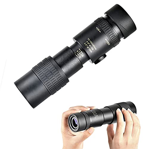 AISHFP 4K 10-300 X 40 MM Telescope, Super Zoom High Power Scope Night Vision Waterproof Military Monoculars Telescope for Camping Travelling,No Tripod