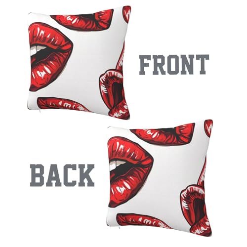 Cadeaux maison originaux lot de 2 housses de coussin 50x50 cm motif art - 4
