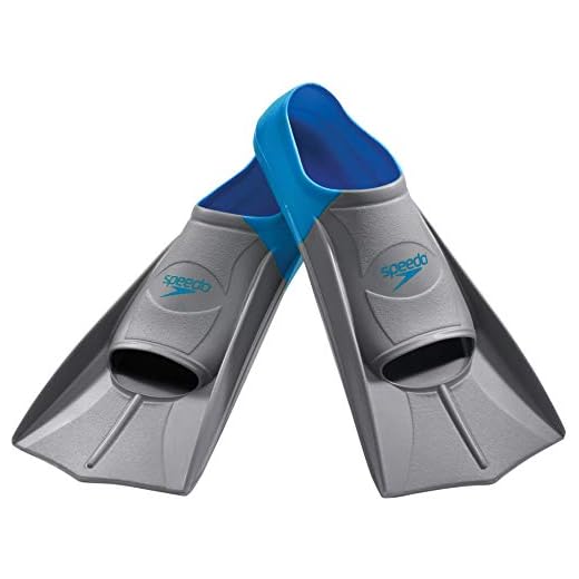 Speedo Unisex Swim Training Fins Rubber Short Blade