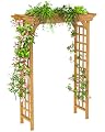 Wood Garden Arbor – Outdoor Wooden Arch Pergola for Garden, Backyard, Patio & Wedding – Durable, Elegant Design for Climbing Plants and Vines