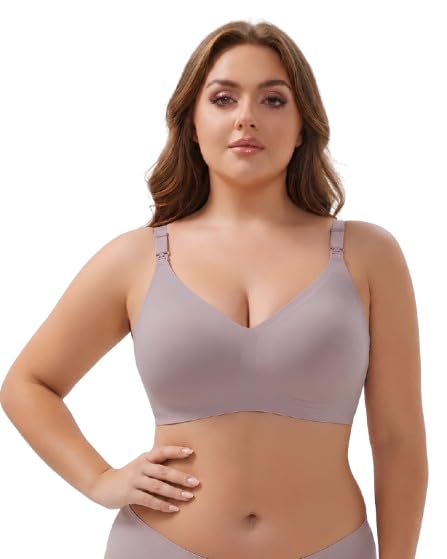 MamaEase Maternity & Nursing Bra for Woman | Lightly Padded | Seamless Wire-Free Breastfeeding Bra | Soft Padded Cups, Adjustable Band Extender, Breathable Stretchable Comfort-picture-23