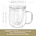 Creano Tea Glass 450 ml – Large Tea Cup with Strainer and Glass Lid – An ideal Tea Maker