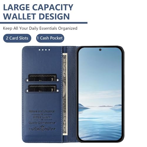 Housse Galaxy S24 Plus avec portefeuille orange et rabat aimanté - 4