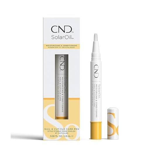 CND SolarOil Cuticle Oil, Natural Blend Of Jojoba, Vitamin E, Rice Bran and Sweet Almond Oils, Moisturizes and Conditions Skin, 0.08 oz