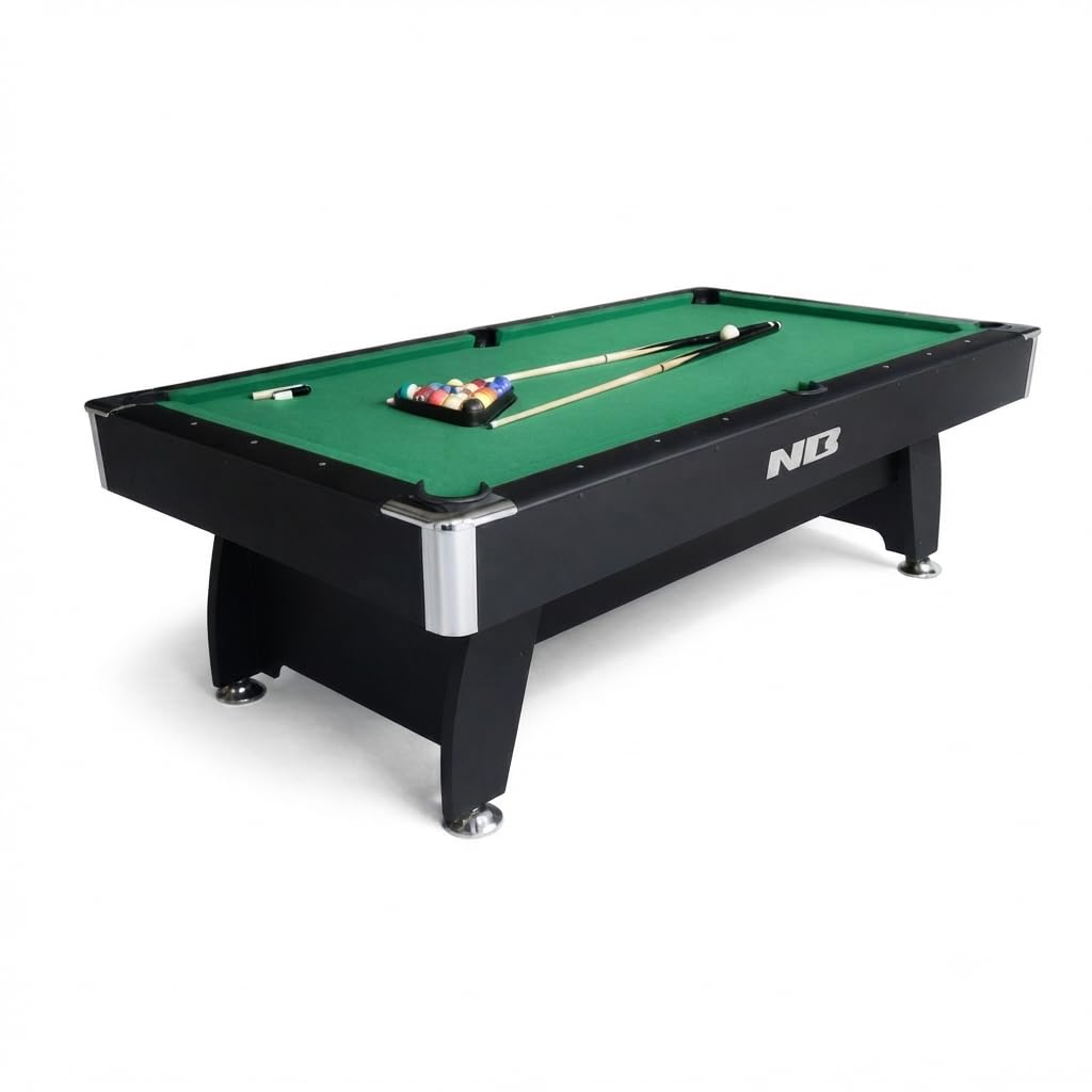National Bodyline 8ft Pool Table, Professional Billiard Table, Tournament Size Indoor Game Table with Premium Green Felt, Heavy Duty MDF Frame, Complete Pool Table Set for Home, Club & Commercial Use-picture-15