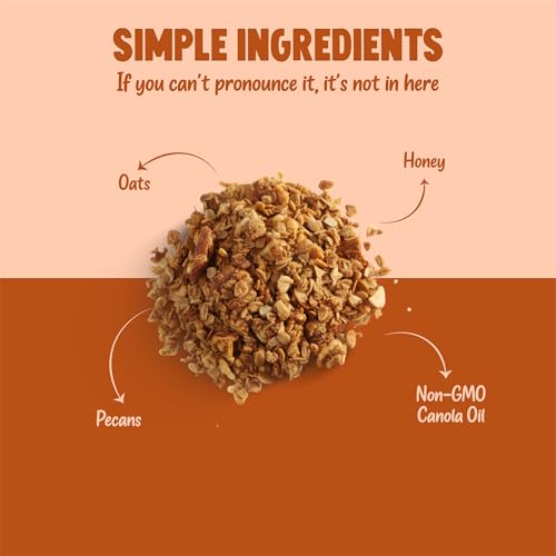 Image of Kellys Four Plus Granola Cereal | Nutty Granola for Yogurt | Hand Made Snacks for Breakfast - 12 oz (Pack of 4)