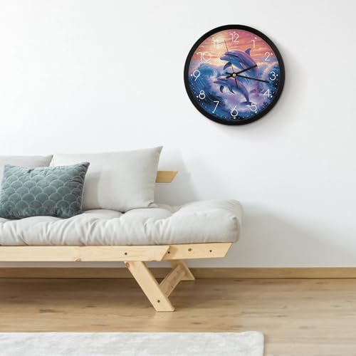 Horloge murale dauphins, une idée cadeau déco et utile - 5