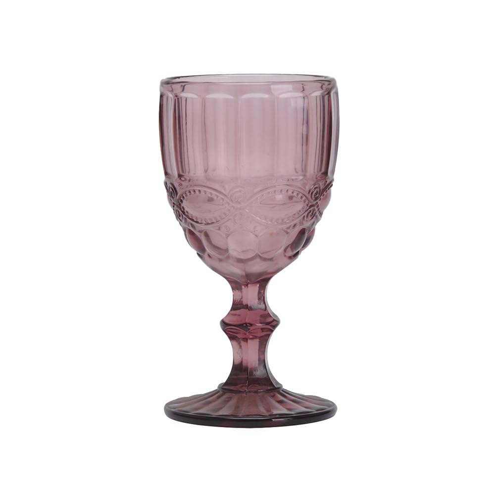 Verres à vin Vintage lavande pour vos repas de fête et déjeuners de charme en terrasse