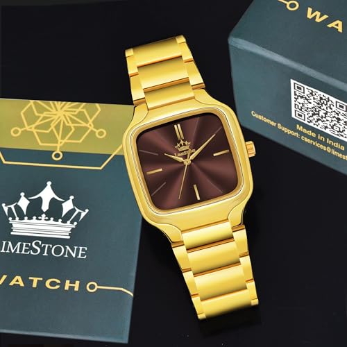 Image of LIMESTONE Classic Series Men Analog Watch - Stainless Steel Mesh Strap with Elegant Dial & Roman Numerals | Quartz Wristwatch for Casual & Formal Wear
