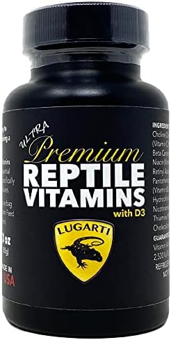 Lugarti 优质爬行动物维生素 - 含 D3-3 盎司