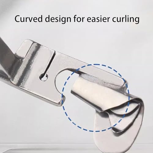 Calcador de bainha enrolada,Calcador para bainha curva | Profissional uso geral hemmer presser pé he