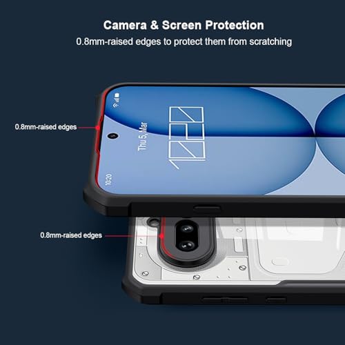 Funda para teléfono 4a de grado militar acrílica transparente con Magsafe 4
