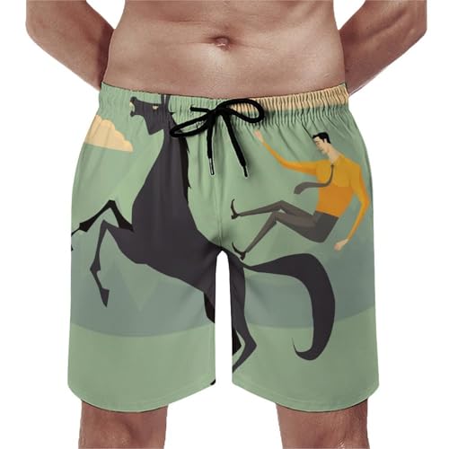 Shorts de bain homme cheval évite les irritations grâce au séchage rapide du maillot