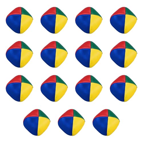 Zyluniy 15 Stück Kinder Jonglierbälle Set, 5cm Langlebige jonglierset, Wiederverwendbar Weiche Bunte Jonglierbälle Langlebig, Ideal für Kinder und Anfänger (15 Stück)