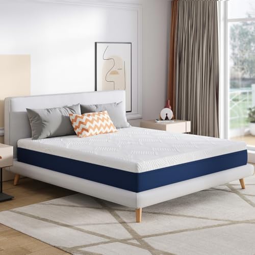 Opiniones de Venta de colchones matrimoniales los mejores 5. 43 WELIKERA Colchón Matrimonial Memory Foam con Gel Enfriante 20 cm – Alivio de Dolor de Espalda, Sueño Fresco, Certificado CertiPUR-US, Funda Removible sin Fibra de Vidrio