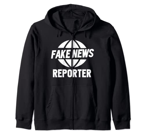 Fake News Reporter Divertente Costume di Halloween #fakenews Felpa con Cappuccio